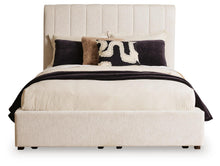Load image into Gallery viewer, Shoralli - Queen Upholstered Storage Bed - Beige