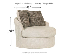 Load image into Gallery viewer, Soletren - Swivel Accent Chair - Stone