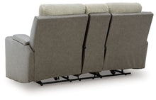 Load image into Gallery viewer, WhipLash - Power Reclining Loveseat With Console / Adj Headrest - Sisal