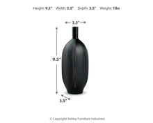 Load image into Gallery viewer, Rhaveney - Vase (Set of 3) - Small - Black