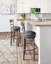 Load image into Gallery viewer, Caitbrook - Tall UPH Swivel Barstool - Gray