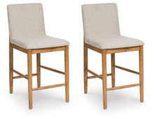 Load image into Gallery viewer, Isanti - Upholstered Barstool (Set of 2) - Light Brown