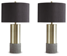 Load image into Gallery viewer, Jacek - Metal Table Lamp (Set of 2) - Gray / Brass Finish