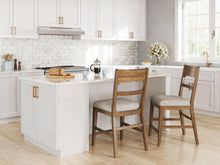Load image into Gallery viewer, Cabalynn - Upholstered Barstool (Set of 2) - Oatmeal / Light Brown