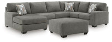 Load image into Gallery viewer, Clarington - 2 Pc. - 3-Piece Sectional And Oversized Ottoman - Greystone
