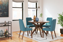 Load image into Gallery viewer, Lyncott - Dining Uph Side Chair (Set of 2) - Blue / Brown