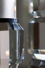 Load image into Gallery viewer, Brentley - Candle Holder Set (Set of 2) - Clear / Silver Finish