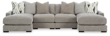 Load image into Gallery viewer, Aslan Court - 5 Pc. - 4-Piece Sofa Pit Sectional, Ottoman - Pebble