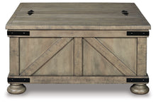 Load image into Gallery viewer, Aldwin - Cocktail Table With Storage - Square - Gray