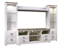 Load image into Gallery viewer, Willowton - Entertainment Center With Fireplace Option