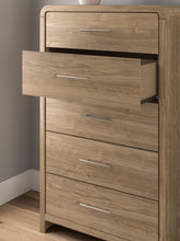 Load image into Gallery viewer, Gramburg - Five Drawer Chest - Warm Natural Brown