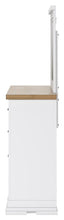 Load image into Gallery viewer, Ashbryn - Dresser And Mirror - White / Natural