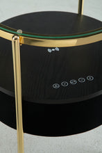 Load image into Gallery viewer, Nedman - Accent Table With Speaker - Black / Gold Finish
