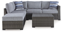 Load image into Gallery viewer, Petal Road - Loveseat Sectional, Ottoman, Table Set (Set of 4) - Gray