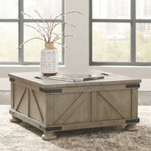 Load image into Gallery viewer, Aldwin - Cocktail Table With Storage - Square - Gray