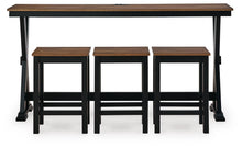 Load image into Gallery viewer, Wildenauer - Rectangular Dining Room Counter Table Set (Set of 4) - Brown / Black