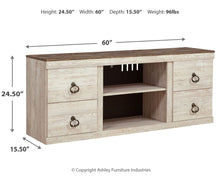 Load image into Gallery viewer, Willowton - TV Stand With Fireplace Option