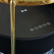 Load image into Gallery viewer, Nedman - Accent Table With Speaker - Black / Gold Finish