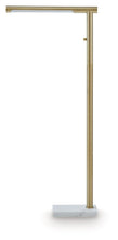 Load image into Gallery viewer, Santiford - Metal Floor Lamp - Gold Finish / White