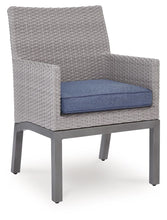 Load image into Gallery viewer, Half Moon Beach - Arm Chair With Cushion (Set of 2) - Blue / Gray