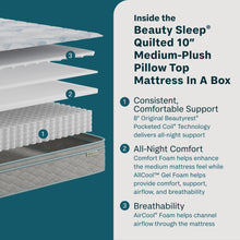 Load image into Gallery viewer, Soothing Nights - 10" Plush Pillow Top Mattress In A Box