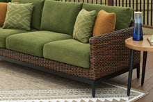 Load image into Gallery viewer, Horizon Hall - Sofa With Cushion - Brown / Green