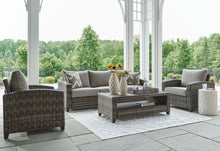 Load image into Gallery viewer, Oasis Court - Sofa, Chairs, Table Set (Set of 4) - Gray