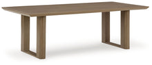 Load image into Gallery viewer, Serene Bay - Rectangular Dining Table With Umbrella Option - Dark Brown