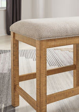 Load image into Gallery viewer, Havonplane - XL Counter Height Upholstered Dining Bench - Brown