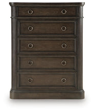 Load image into Gallery viewer, Wickenger - Five Drawer Chest - Dark Brown