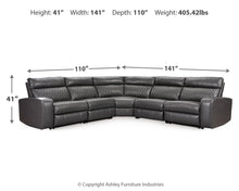 Load image into Gallery viewer, Samperstone - Power Reclining Sectional