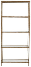 Load image into Gallery viewer, Ryandale - Bookcase - Antique Brass Finish