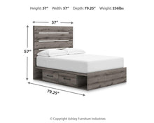 Load image into Gallery viewer, Graystorm - Panel Bed With Storage