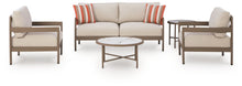 Load image into Gallery viewer, Bluff Trail - Loveseat, Lounge Chairs, Tables Set (Set of 5) - Beige