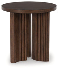 Load image into Gallery viewer, Korestone - Round End Table - Dark Brown
