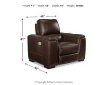 Load image into Gallery viewer, Alessandro - PWR Recliner/Adj Headrest - Walnut