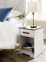 Load image into Gallery viewer, Shawburn - One Drawer Night Stand - Open Cubby - White / Black / Gray