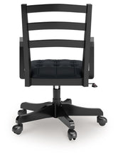 Load image into Gallery viewer, Wildenauer - 4 Pc. - Home Office Desk And Return, Swivel Desk Chair, Bookcase - Brown / Black