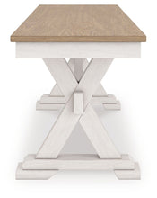 Load image into Gallery viewer, Purlaney - Large Dining Room Bench - Antique White / Natural