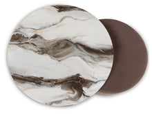 Load image into Gallery viewer, Jazmore - Nesting Cocktail Tables (Set of 2) - Brown / Brass Finish