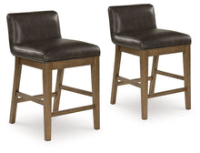 Load image into Gallery viewer, Cabalynn - Upholstered Barstool (Set of 2) - Two-tone Brown