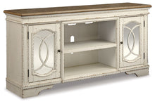 Load image into Gallery viewer, Realyn - XL TV Stand w/Fireplace Option - Chipped White