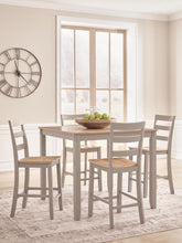 Load image into Gallery viewer, Harperfeld - Dining Room Counter Table Set (Set of 5) - Natural / Gray