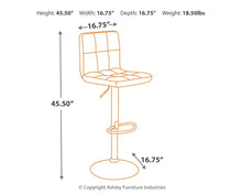 Load image into Gallery viewer, Bellatier - Adjustable Height Barstool (Set of 2)