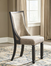 Load image into Gallery viewer, Tyler Creek - Dining UPH Side Chair (Set of 2) - Framed Back - Black / Grayish Brown
