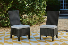 Load image into Gallery viewer, Beachcroft - Side Chair With Cushion (Set of 2) - Black / Light Gray