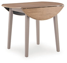 Load image into Gallery viewer, Harperfeld - Round Dining Room Drop Leaf Table - Natural / Gray