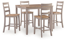 Load image into Gallery viewer, Harperfeld - Dining Room Counter Table Set (Set of 5) - Natural / Gray