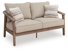 Load image into Gallery viewer, Harmony Headlands - Loveseat With Cushion - Natural / Gray