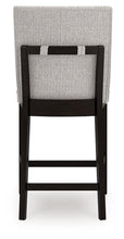Load image into Gallery viewer, Neymorton - 5 Pc. - Rectangular Dining Room Counter Table, 4 Barstools - Dark Grayish Brown